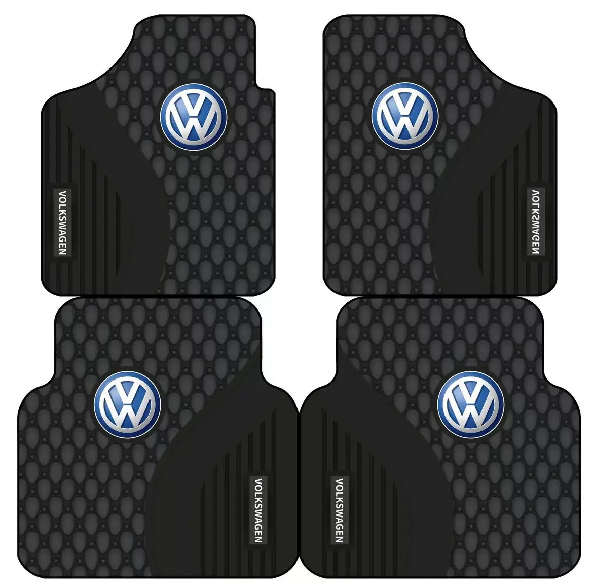 Car logo car floor mats, stylish universal style foot mats with diatom mud surface, suitable for all seasons, non-slip and washable