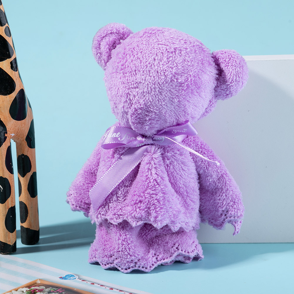珊瑚绒紫色熊