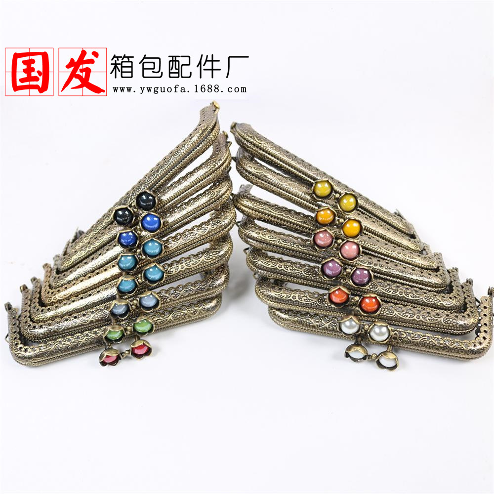 Spot 12.5CM encaje relieve cuadrado cabeza de loto oro bronce 13 colores opcionales cabeza de caramelo color de caramelo