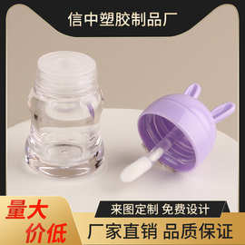 兔子型大容量唇釉管彩妆化妆品唇釉管唇泥管厂家批发包材紫色盖子
