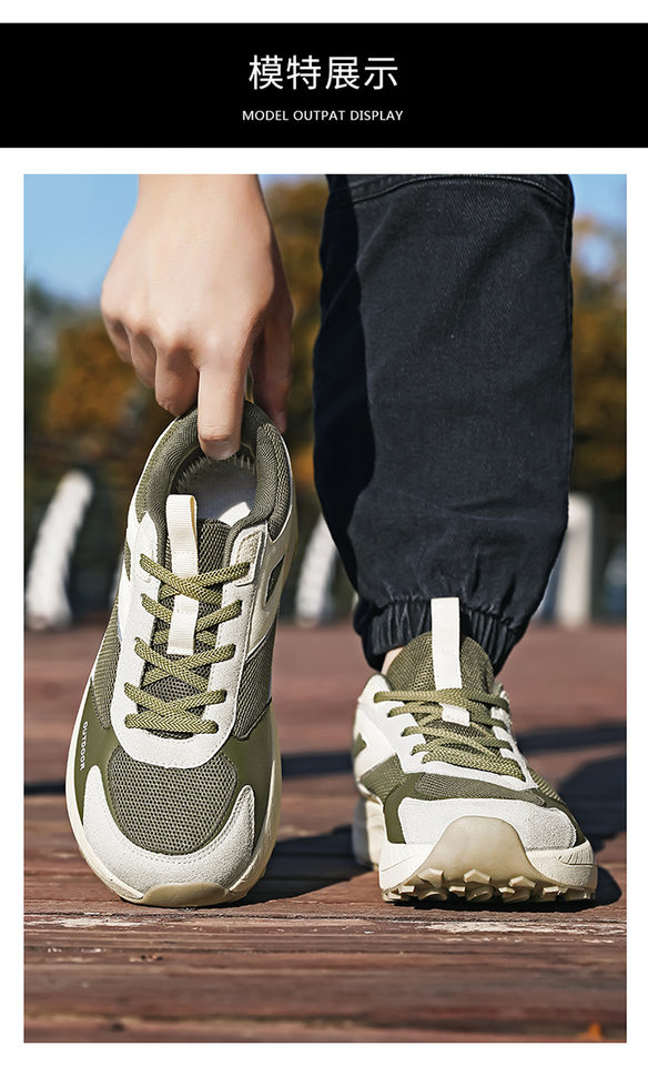 Giày thể thao nam cỡ lớn form rộng 4E đế dày nhẹ, giày sneaker cổ thấp thoáng khí — K 806m màu, K806 màu đen, K806 xanh quân đội chi tiết 15