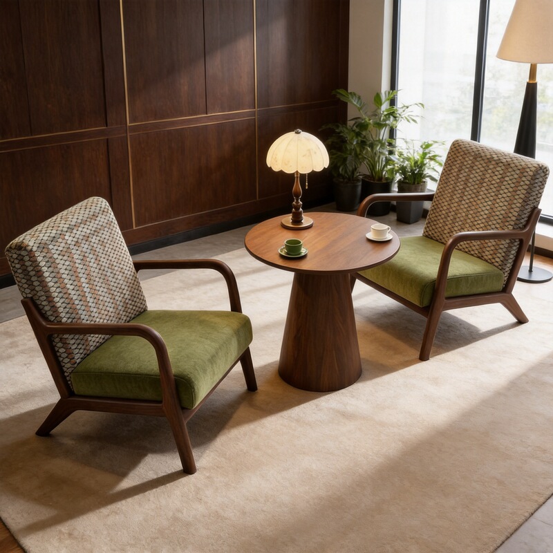 Modern minimalist linen armchair for small living rooms, leisure chair for hotel rooms, single-person fabric chair for discussions, in stock Modern minimalist linen armchair for small living rooms, leisure chair for hotel rooms, single-person fabric chair for discussions, in stock