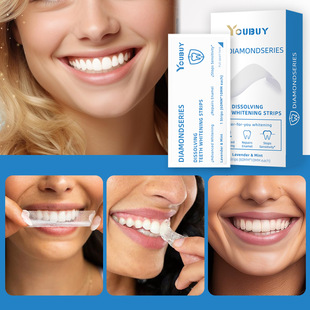 Cross-Border Youbuy Diamond Series Dissolvable Teeth Whitening Patches for Stain Removal and Brightening