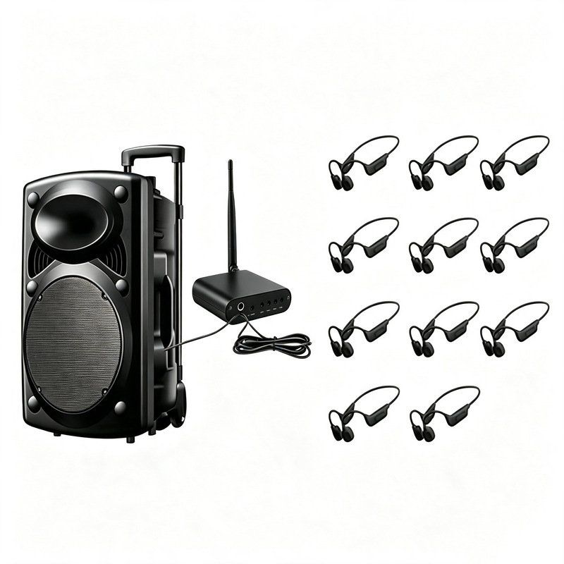 Square dance silent disco party headphones, bone conduction Bluetooth headphones, stage performance rehearsal factory Square dance silent disco party headphones, bone conduction Bluetooth headphones, stage performance rehearsal factory