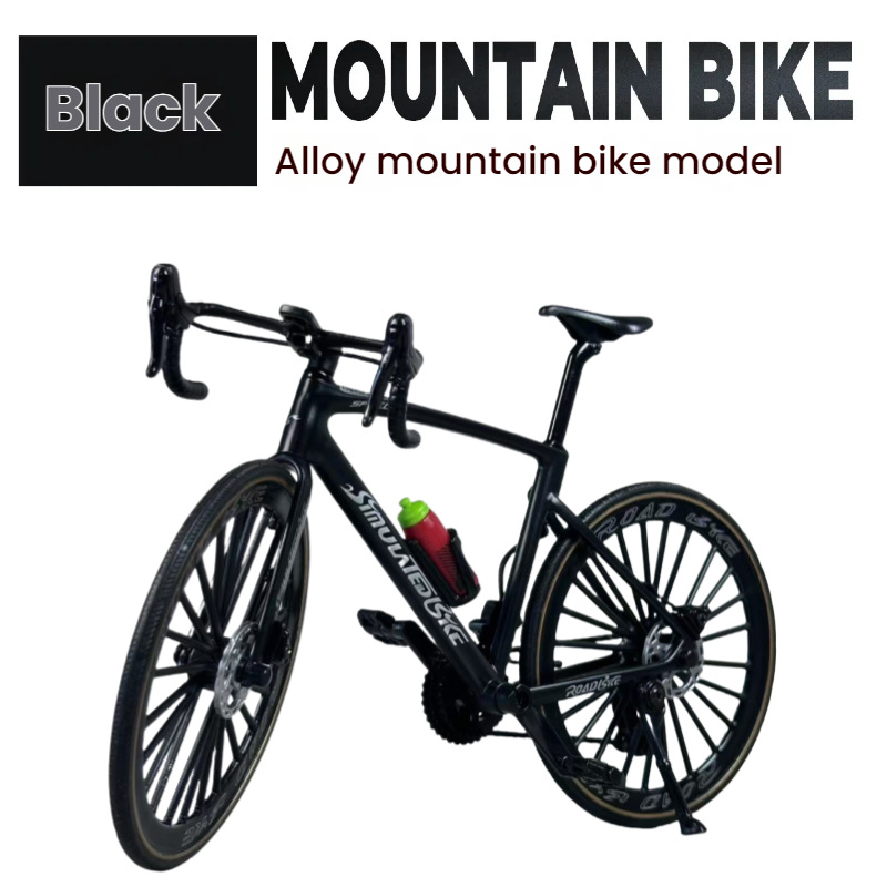 Colección de modelos de automóviles transfronterizos de simulación de aleación de bicicleta de amortiguación delantera y trasera modelo de bicicleta de montaña modelo de vehículo de carretera