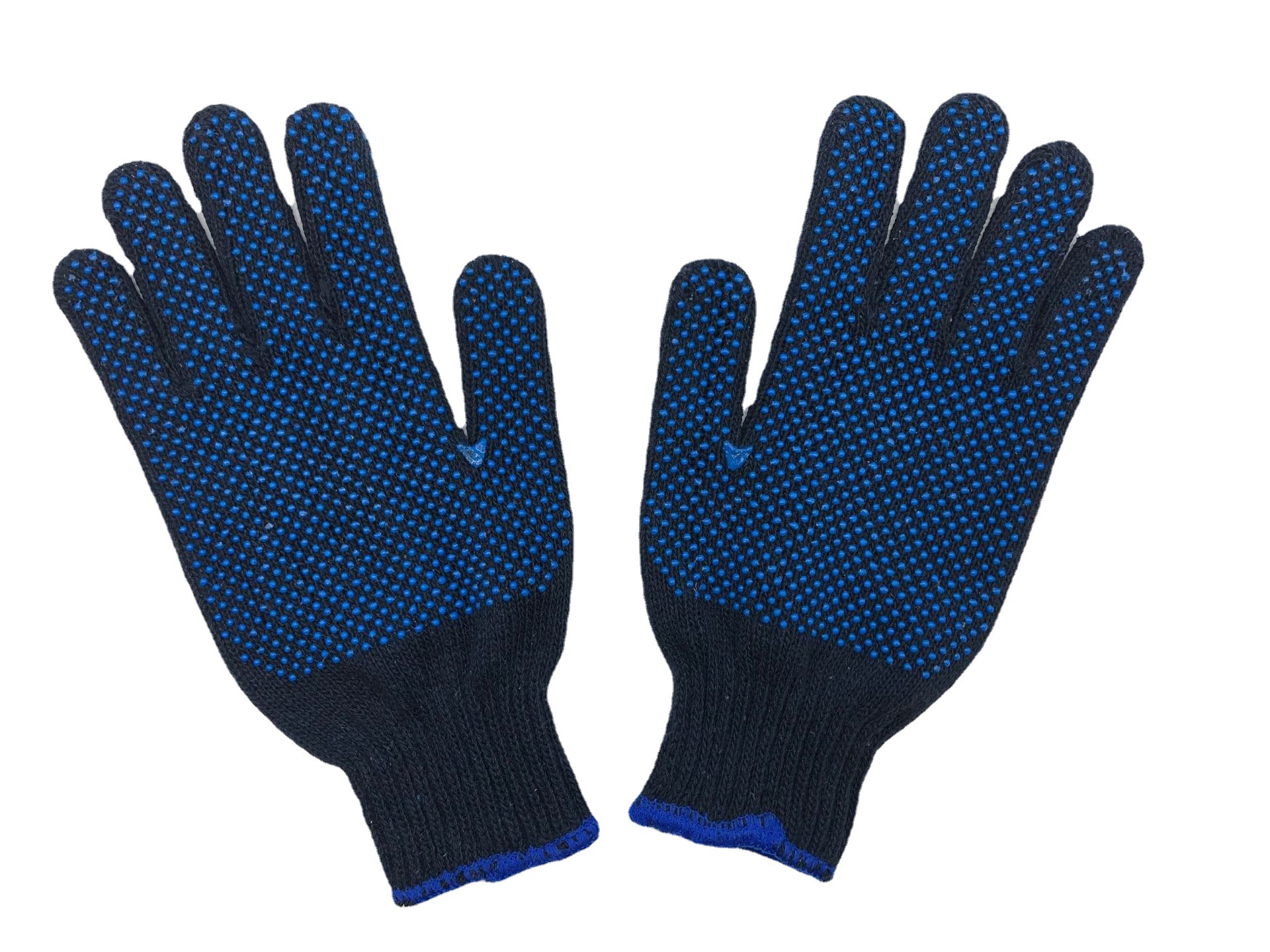 劳保手套藏青双面点胶手套单/双面点手套650克700克800克防滑耐磨