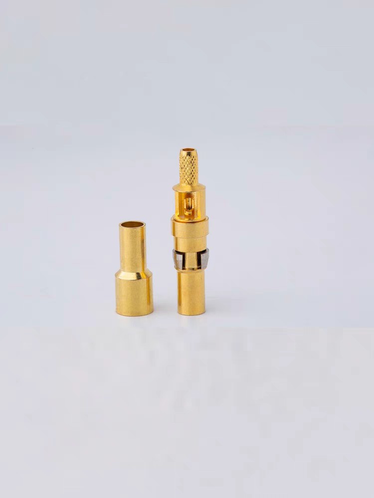 恩尼594207高低频混装射频头154845替代进口ERNI直母头接RG136线