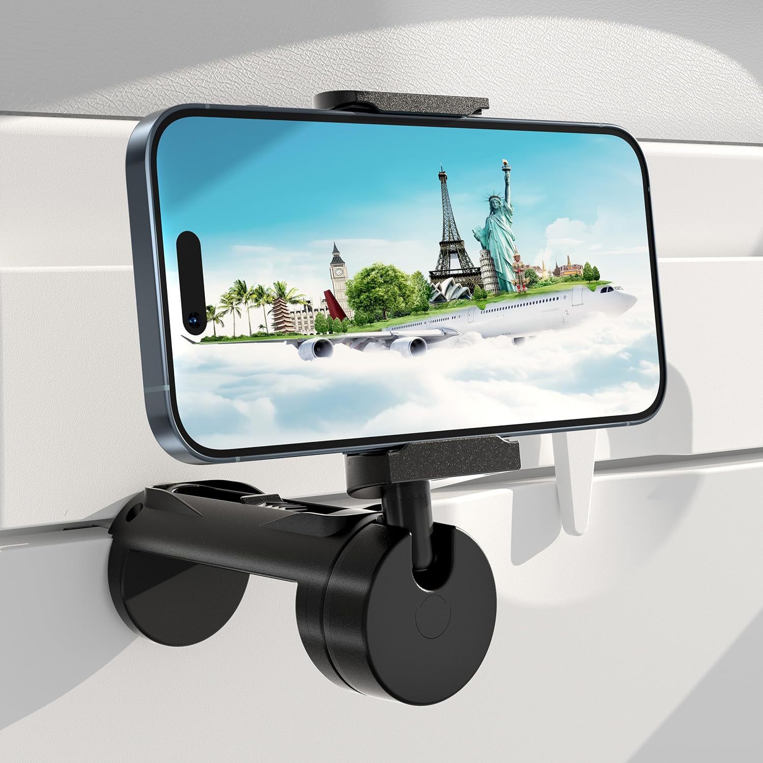 Travel Airplane Mobile Phone Holder Suitcase 360 Degree Rotating Foldableable Mobile Phone Holder Portable Desktop Holder