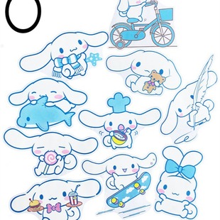 10 HD большая картина большие уши собака Cinnamoroll Yugui собака ПВХ маслостойкий Журнал DIY водонепроницаемые наклейки