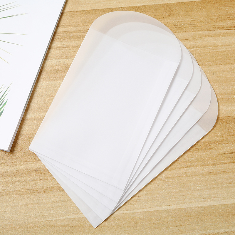 Semi-transparent sulfur paper envelope, western-style gold foil envelope card, sheepskin paper bag with logo printing