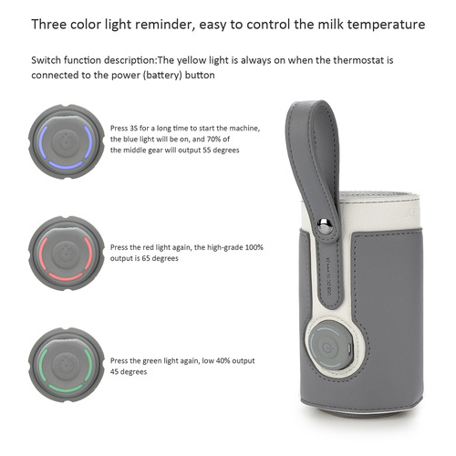 warmer bag warm milk bag leather three-speed adjustable heated bottle bag car portable constant temperature heating cup cover