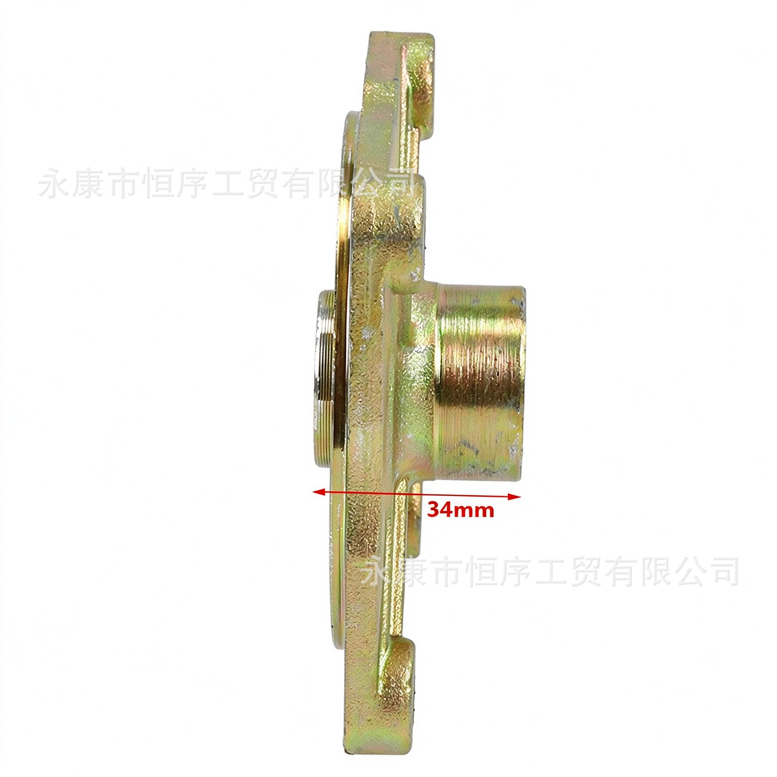 Atv Beach Vehicle Go-Kart Modification Parts Big Bull Flange Rotating Unit Steering Knuckle 4-Hole Wheel Hub Mount