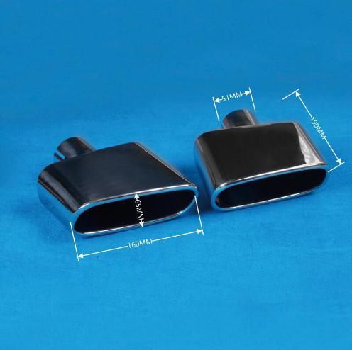 メーカー卸売車のステンレス鋼修正チタンブラックサイレンサー角口排気管テールスロートテールパイプ BMW に適しています