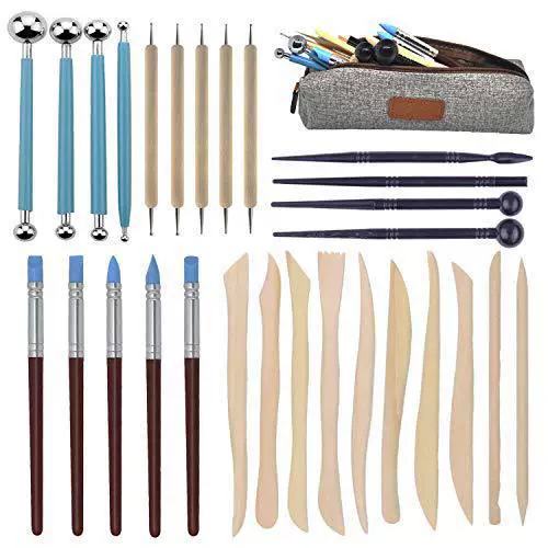 Ceramics, set, clay, silicone fondant, Amazon, 28 pieces