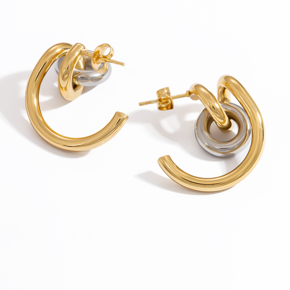 9g Weight 0.03µm-0.05µm Gold Plating Thickness PVD Coated Gold Plating Process 304 Stainless Steel Ear Needle Material Real Gold Plated Plating Material Ear Studs Classification 18K Gold Plating Color 1 Pair Quantity Casual, Daily Occasion 304 Stainless Steel Material C Shape, Geometric Pattern All Seasons Season Women's Gender Vintage Style, Classic Style Style Waterproof Non Tarnish, Irregular, Mixed Metal, Plating Craft PVD Coated Real Gold Plated 18K Gold C Shape Geometric 304 Stainless Steel Vintage Style Classic Style Waterproof Non Tarnish Ear Studs 12