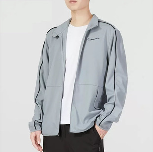 Spring and Autumn Sports Windbreaker for Men, Loose Thin Stand-Up Collar Jacket, Women's Casual Coat Top 6620, Outdoor Lightweight Windproof