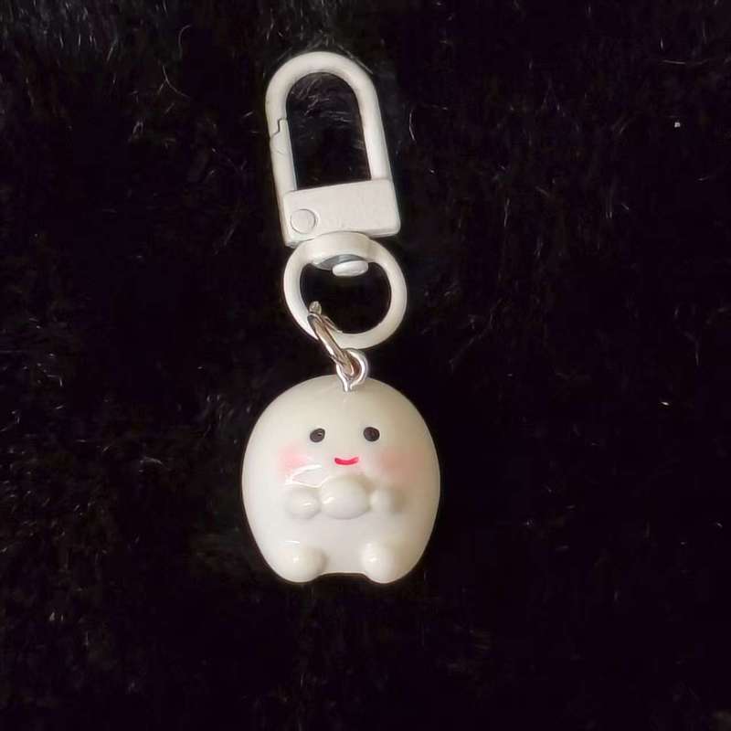 可爱卡通表情小团团钥匙扣趣味少女心包包挂件情侣闺蜜礼物配饰品|undefined