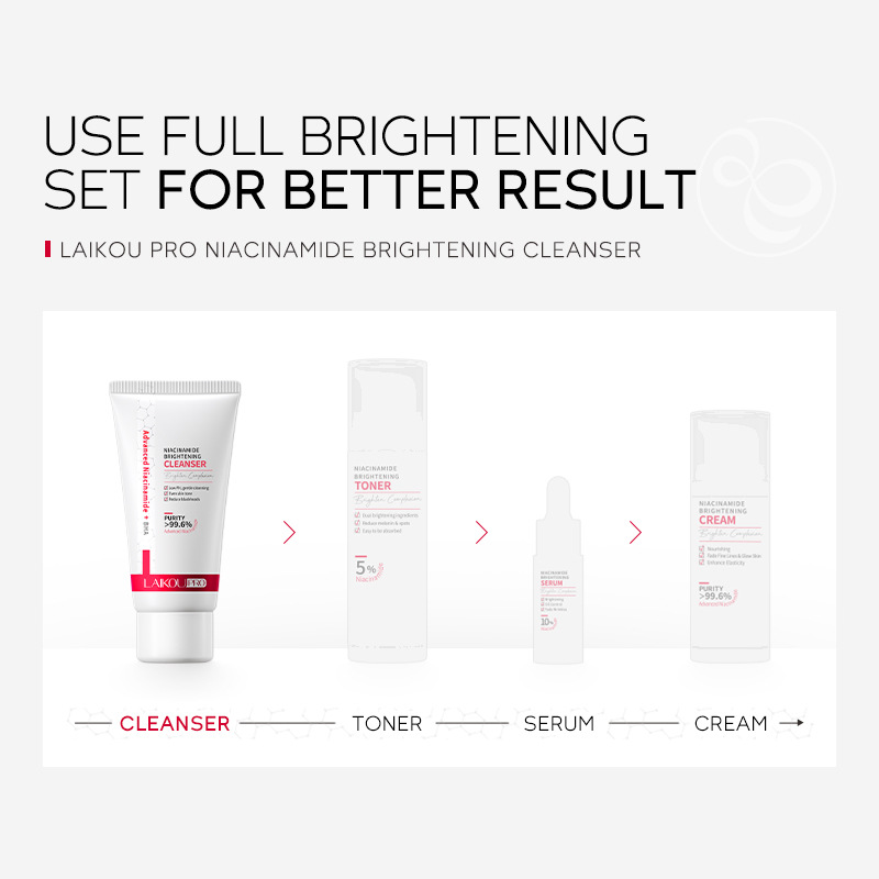 LAIKOU PRO Niacinamide Facial Cleanser 50g Cross-border Manufacturer wholesale Skin care Facial Cleanser undefined