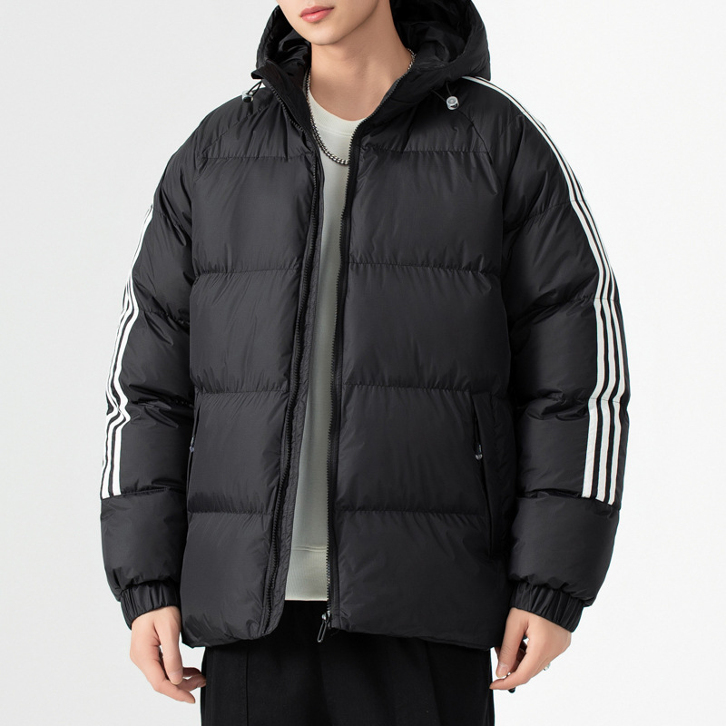 Invierno plumón ropa de algodón tendencia de hombre nueva ropa de algodón a prueba de viento frío caliente chaqueta de algodón casual chaqueta de abrigo image 4
