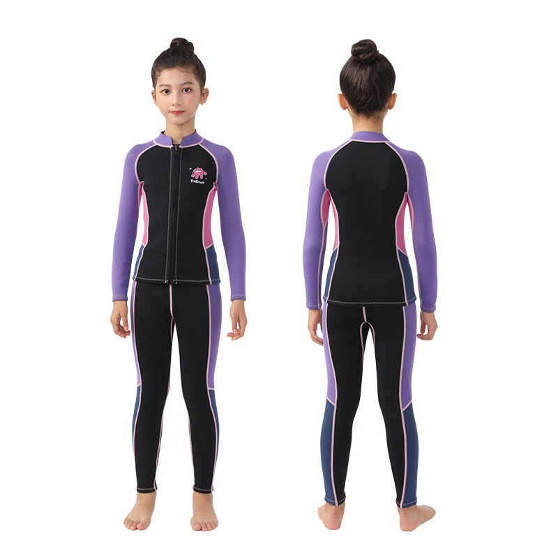 Muta da sub per bambini a maniche lunghe protezione solare surf_voghion.com