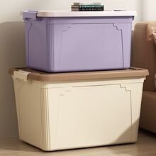 开学季收纳箱加厚大号衣物整理箱学生宿舍大容量储物箱车载收纳盒