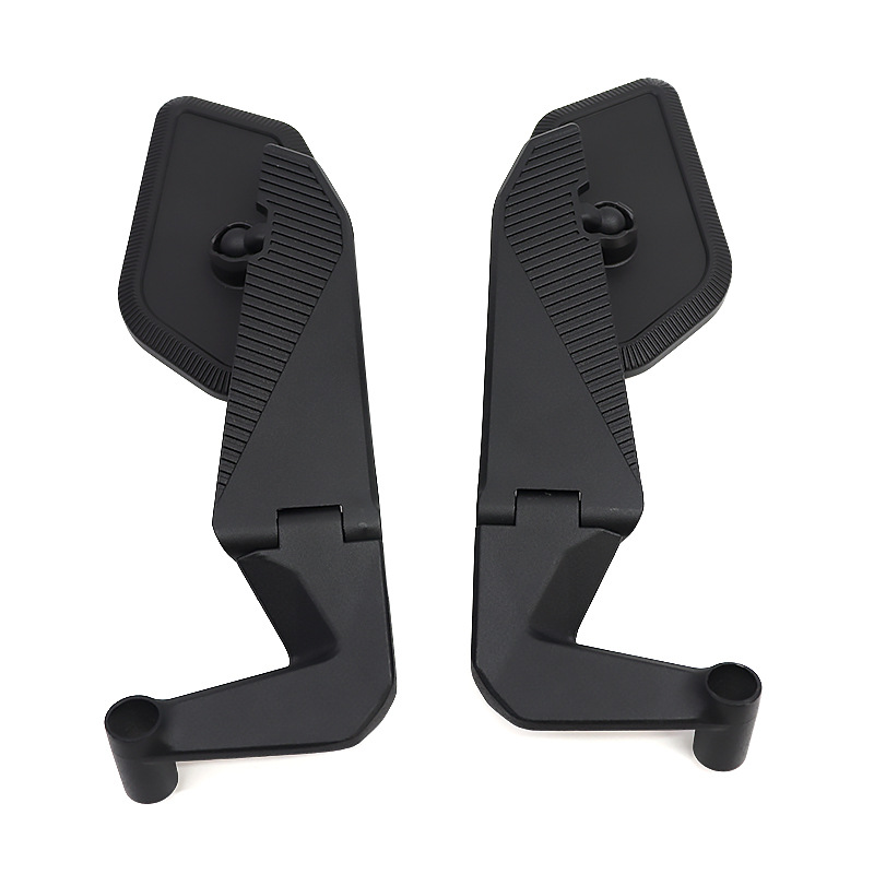 New Folding Motorcycle Rearview Mirror Modified Universal Flip-Up Wide-View Electric Vehicle Reflector Anti-Glare Mirror
