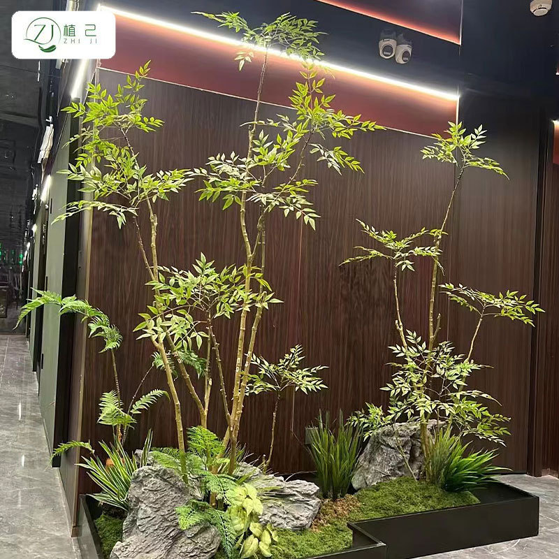 シミュレーション緑植物トップ 10 の功績島春の花クチナシの木植物造園ホーム屋内窓装飾木の装飾品|undefined