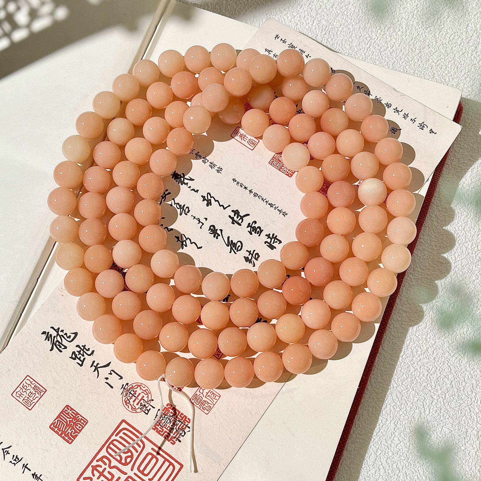 밤차구슬 연한색 [일반구슬 114개]