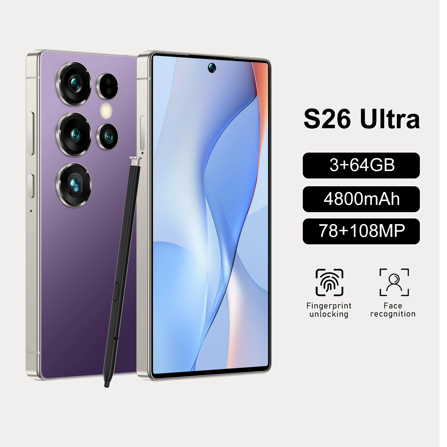 Новый смартфон M15 Ultra, реальный 4G, высокое разрешение, сверхбольшой экран, восьмиядерный, 16+1Т, наличие, для внешней торговли