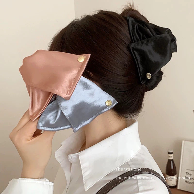法式简约布艺贝壳抓夹女2025新款高级感后脑勺发夹气质鲨鱼夹发饰|undefined