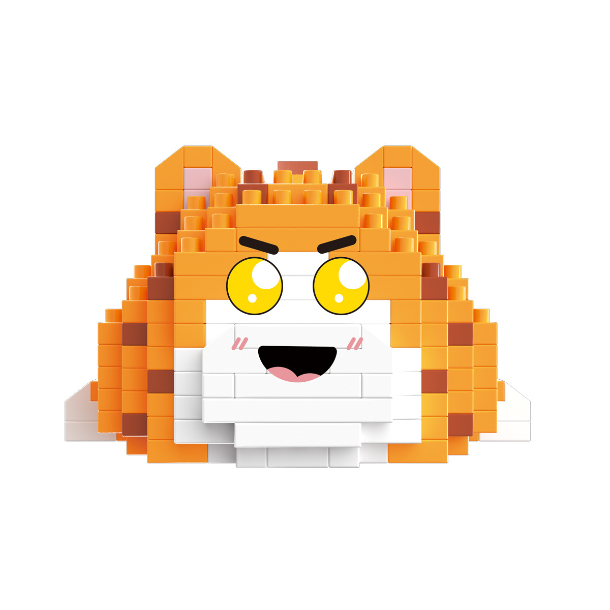 Anggaole compatible con Lego lindo en línea popular gato papá dibujos animados fortuna gato decoración juguetes para niños al por mayor