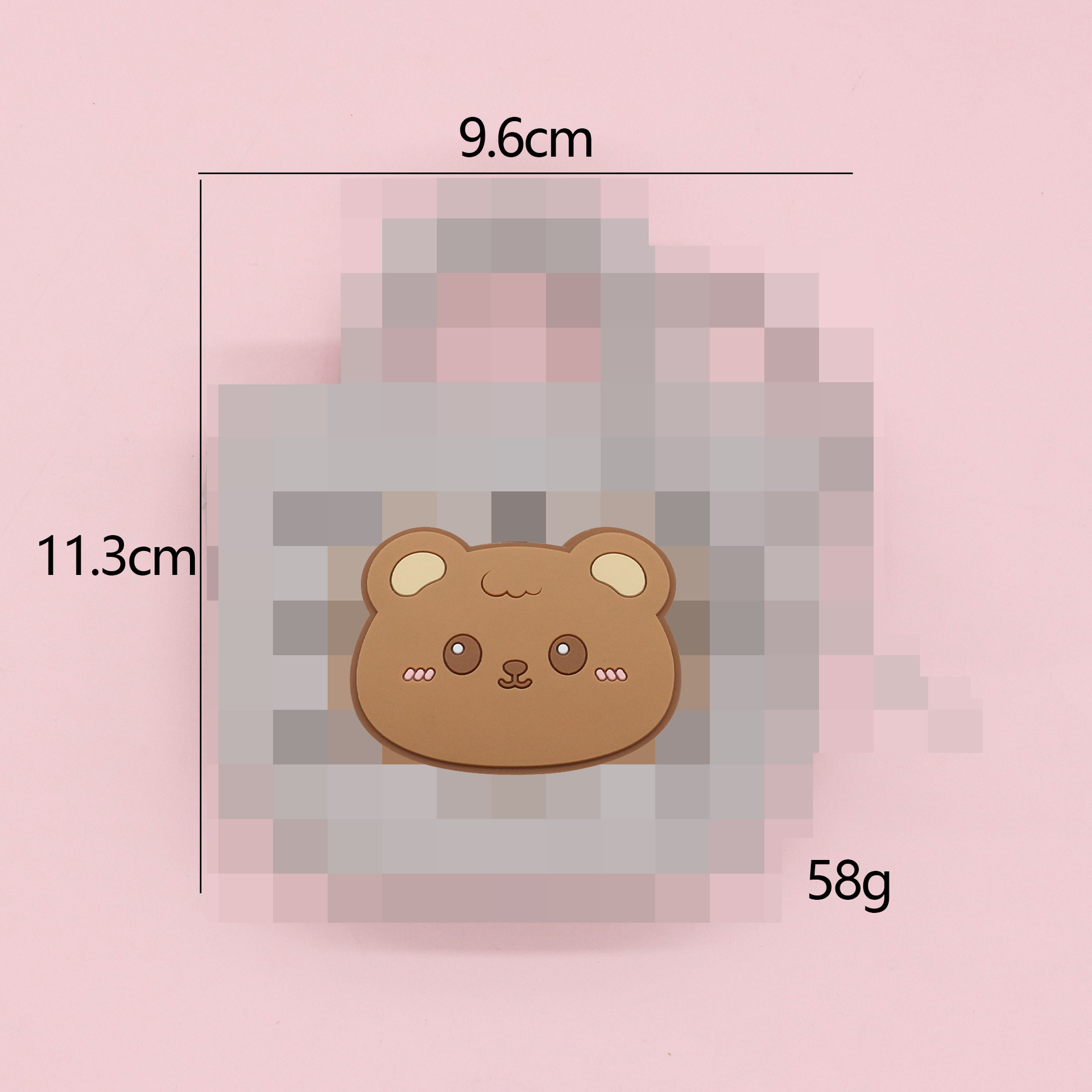 회색 갈색 곰 가방