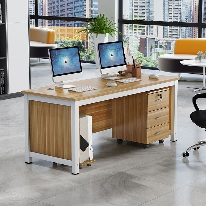 Office Desk Rectangular Staff Workstation Conference Room Office Training Table and Chair Set Home Simple Modern Computer Desk