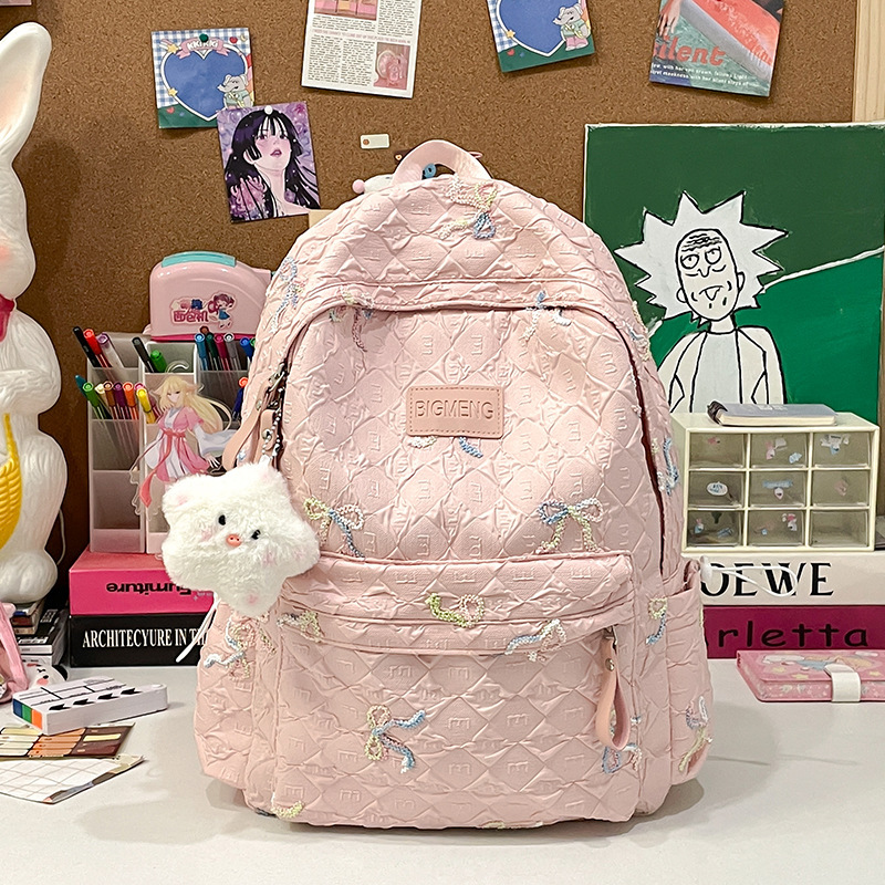 ランドセル日本高価値ガールバックパック小学生女性大容量カジュアルオールマッチナイロンスクールバックパック|undefined