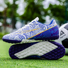 跨境低幫足球鞋長釘成人男女中小學生青少年TF碎釘人工草坪足球用