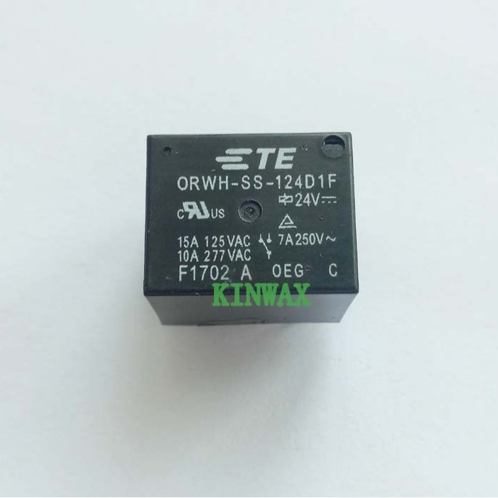 TE泰科继电器ORWH-SS-124D1F 5脚转换10A250VAC HF3FF-24VDC-1ZS