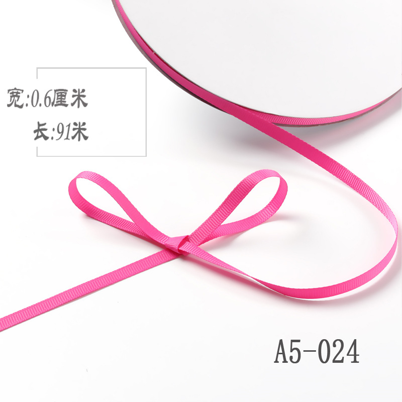 6mm de alta densidad costilla cinta DIY cinta colgante grano etiqueta marcador caja de regalo embalaje arco ropa hilo cinta