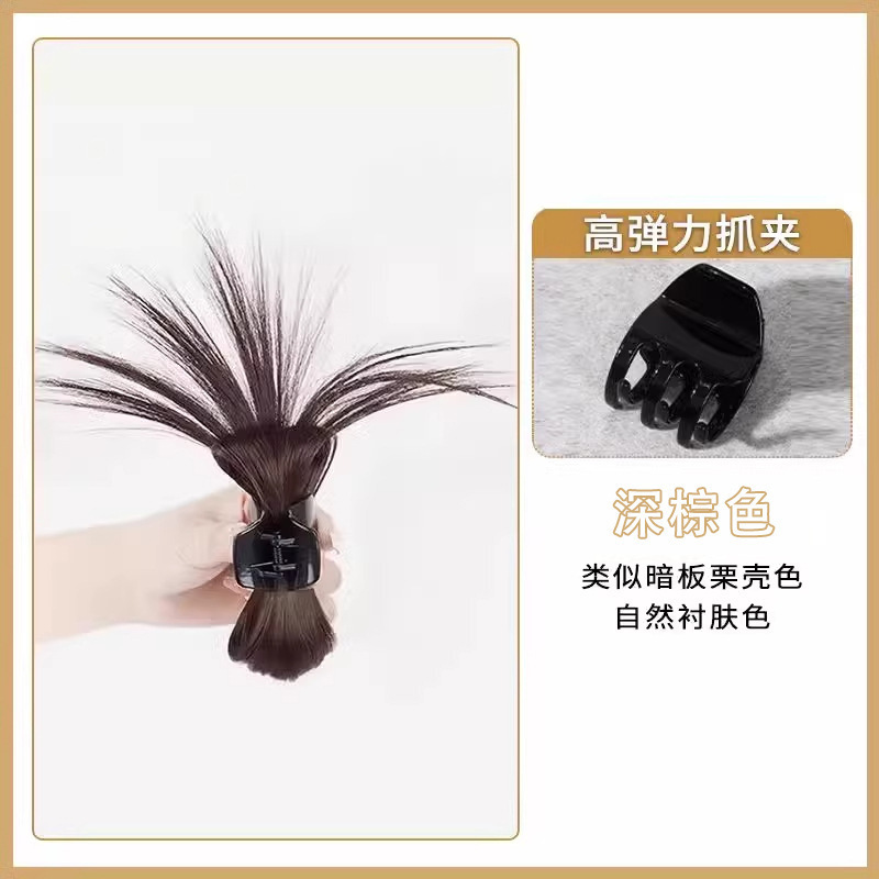 Clip de agarre de plumas de pollo de medio amarre, cabeza de volante, fuente de pelo de simulación, nido de pollo alto, peluca de bola, peluca de rosa, clip de agarre