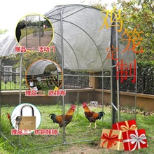 户外养殖养鸡棚大型宠物笼子孔雀简易全套围栏网鸡舍保温室外防雨