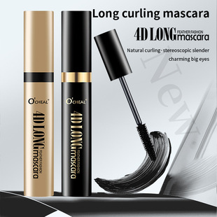 OCHEAL Cross-border 4D Rich Thick Curly Cool Black Waterproof Long Big Head Mascara Foreign Trade