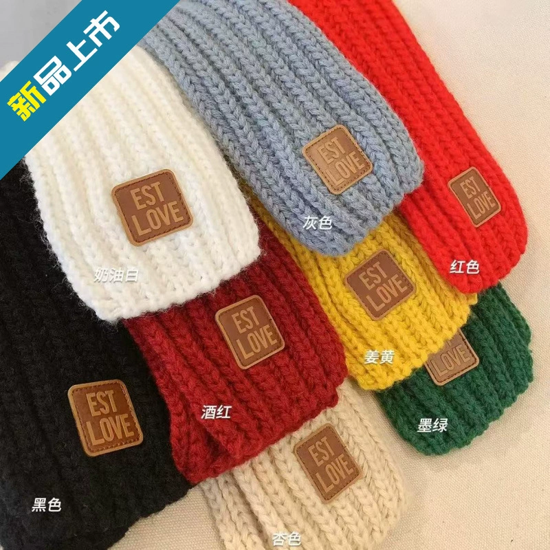 2025 новый детский шарф для мальчиков и девочек, утолщенный маленький шарф, вязаный корейский стиль для мальчика, маленькой девочки, детский шарф