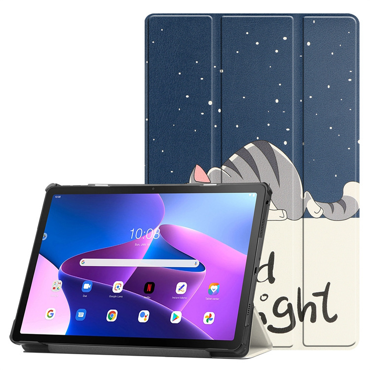 Applicable to Lenovo Xiaoxin Lenovo M10 3 generation 10.1 tri-fold tablet bracket protective shell hard case protective cover Applicable to Lenovo Xiaoxin Lenovo M10 3 generation 10.1 tri-fold tablet bracket protective shell hard case protective cover
