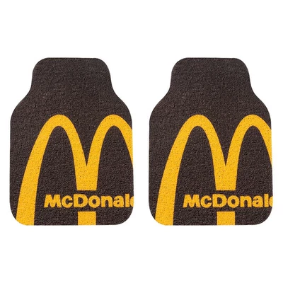 Universal Foot Pad: Carpets, Car Foot Mats, Cute - black-m-silk-circle-foot-pads-front-2