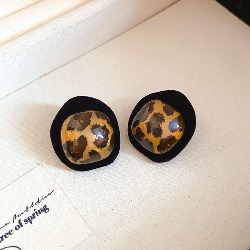 133# Silver Needle-Black-Coffee-Leopard Print