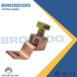 Special-Shaped Wire Clamp Bolt Wire Clamp Grounding Rod Manufacturer Direct Sales Copper Wire Clamp 90 Degree Bending Wire Clamp Power Fittings