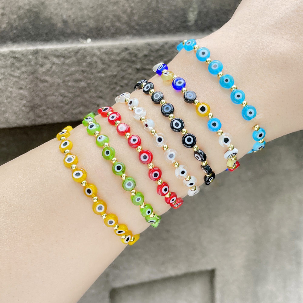 Fashion Resin Copper Eyes Bracelet Daily Unset Copper Bracelets display picture 4