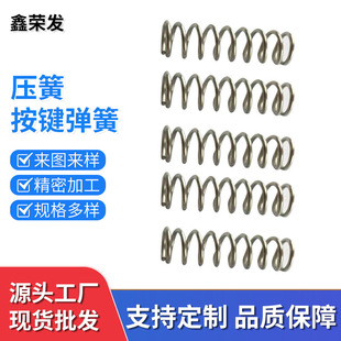 Shenzhen Spring Factory Supplies 304 Stainless Steel Compression Spring Button Structural Parts Hardware Hair Clips with High Elasticity