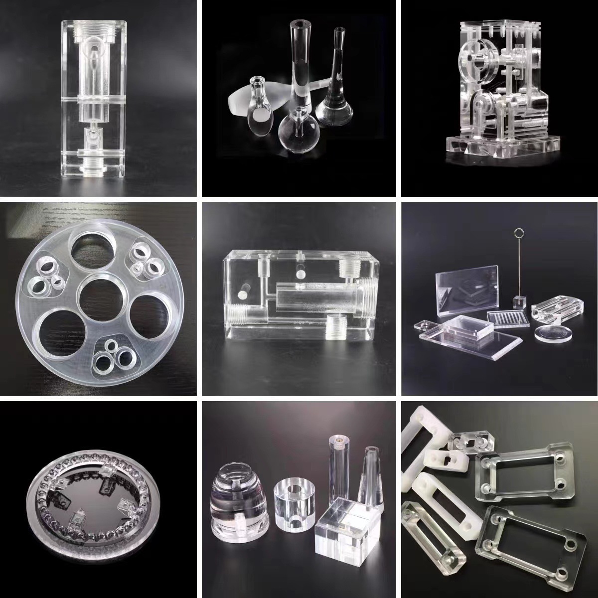 高透明亚克力板激光切割异形雕刻PS有机玻璃塑料板打孔UV印刷加工