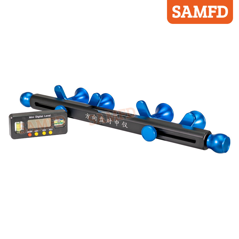 Nivel de alineación del volante de posicionamiento en las cuatro ruedas pantalla electrónica herramienta auxiliar de posicionamiento en las cuatro ruedas fábrica directa