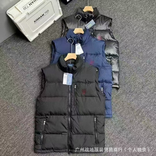 Cross-Border Pony Lauren Men's and Women's Classic Anti-Water Casual down Vest Jacket for Men and Women